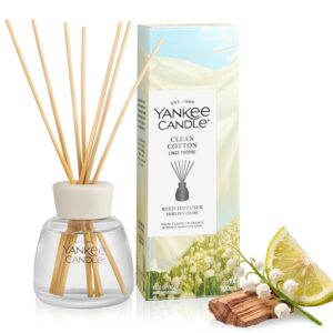 Yankee Candle Diffusore a Bastoncini | Clean Cotton | Per Ambienti Piccoli e Medi
