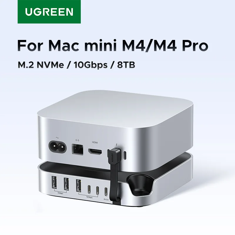 Stazione di collegamento USB HUB UGREEN per Mac Mini M4/M4 Pro