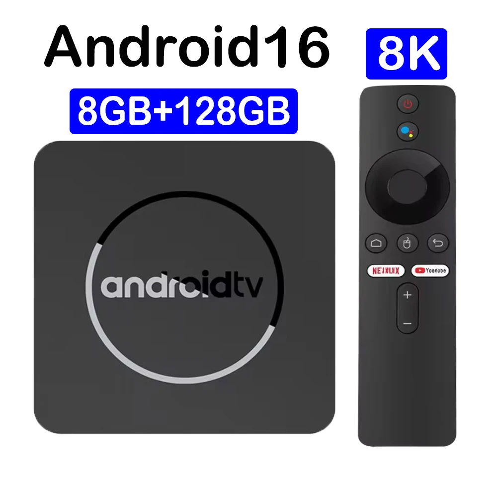 Android TV Box Q10 Android 16 Dual Wifi 2.4G e 5G Google Voice Ram 4GB 8GB Rom 64GB