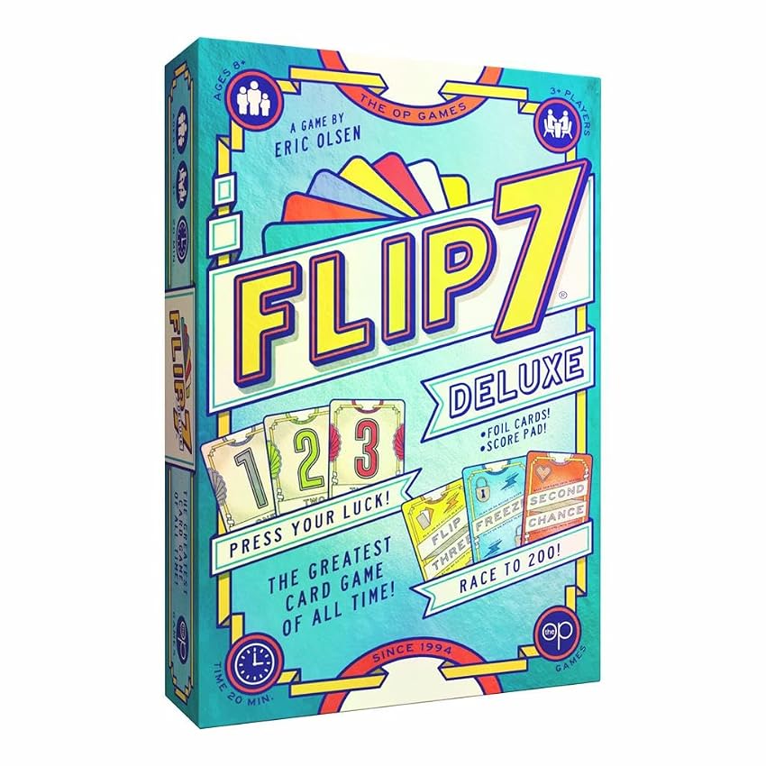 USAopoly | Flip 7 Deluxe | Gioco Di Carte