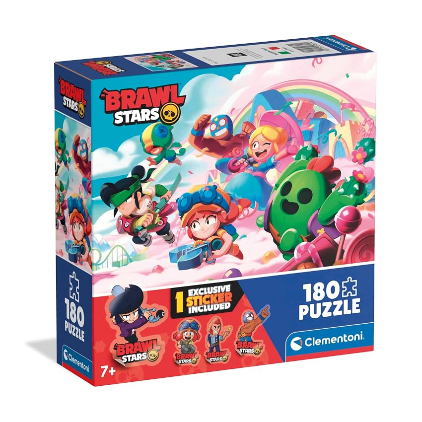 Clementoni - Puzzle 180 Pezzi Brawl Stars