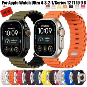 Cinturino Ocean per Apple Watch Ultra 4/3/2/1 12 11 10 42-46mm 9 8 7 49