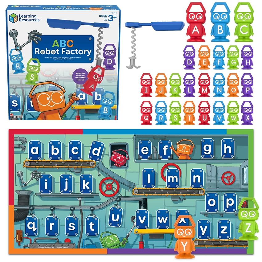 Learning Resources Fabbrica Robot ABC Gioco Educativo Dell'inglese Alfabeto