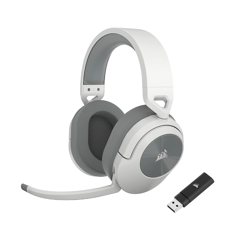 Corsair HS55 WIRELESS Cuffia Gaming con Microfono – Bianco