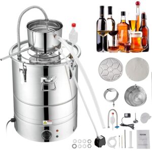 VEVOR Kit di Distillatore Elettrico Alcol in Acciaio Inox Capienza 30L Potenza Nominale