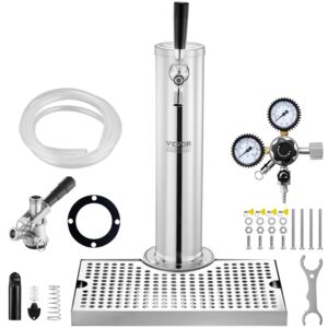 VEVOR Dispenser a Torre per Birra alla Spina Rubinetto Singolo