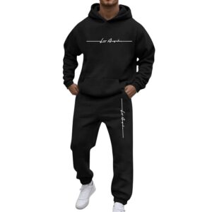 Sobzia Tuta Uomo Completa Felpa e Pantaloni Jogging Set Fitness Larghi Tute Completo