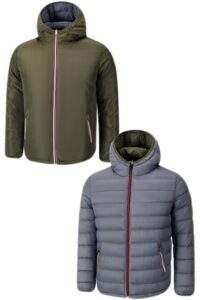 Giubbotto Invernale Double Face Uomo Giubbino Cappuccio Imbottito Giacca VEQUE