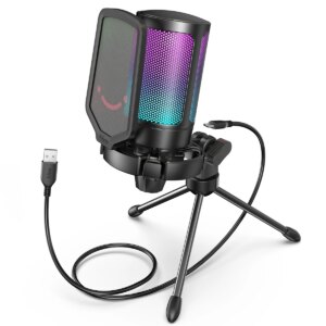 FIFINE Microfono da gioco a condensatore USB