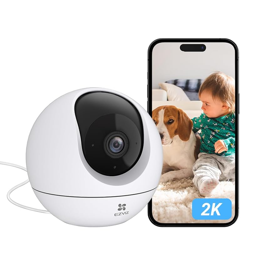 EZVIZ Telecamera IP WiFi 360° 2K Telecamera di Sorveglianza Interna