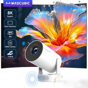 Proiettore Magcubic 8K Wifi6 290ANSI Android 14 Dual WIFI Allwinner H726 BT5.4 1280*720P