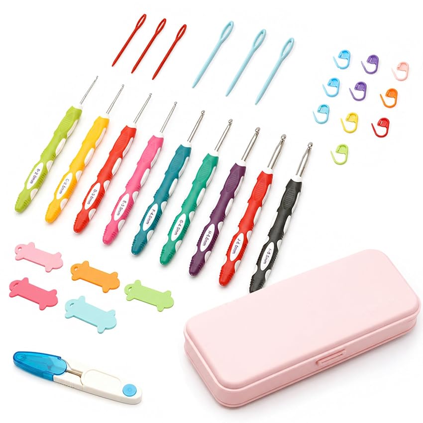 VINATO Kit Uncinetto 32 Pezzi