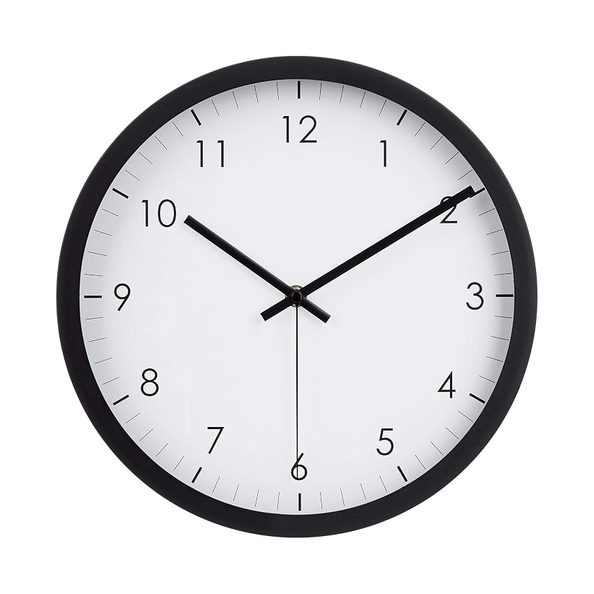 Amazon Basics Rotondo Orologio da parete classico