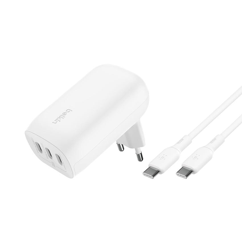 Belkin CARICABATTERIA BOOSTCHARGE DA PARETE 3 USB +CAVO (BOOST CHARGE 67 W CHARGER WITH)