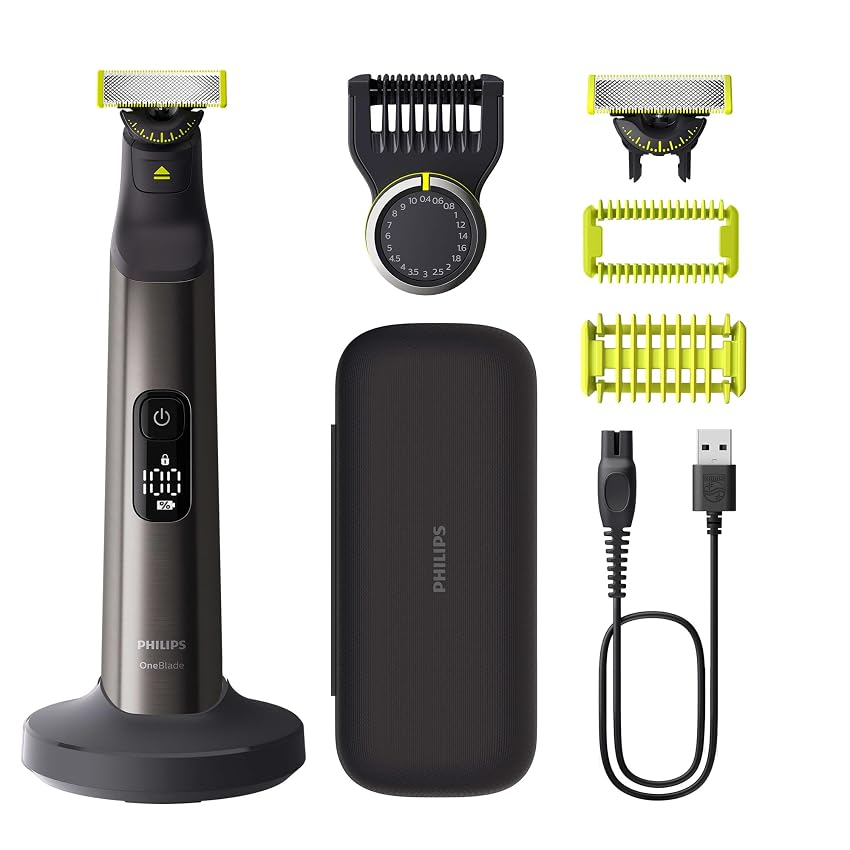 Philips OneBlade Pro 360 Autentico Regolabarba elettrico per viso e corpo