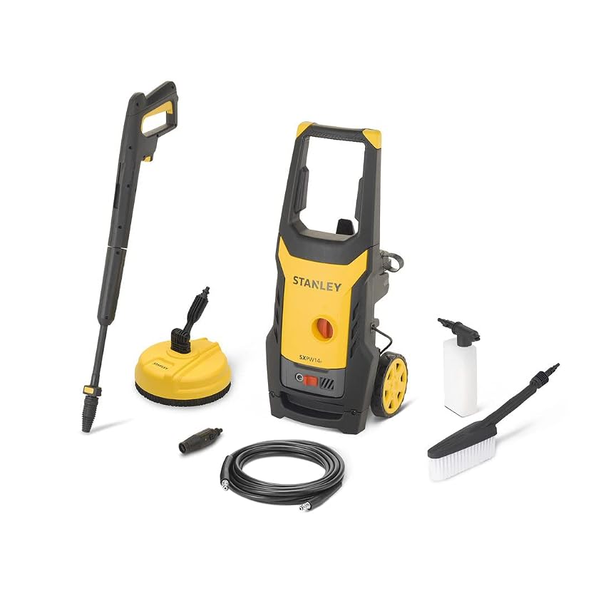 Stanley Idropulitrice ad Alta Pressione SXPW14PE con Patio Cleaner e Spazzola Fissa (1400 W)