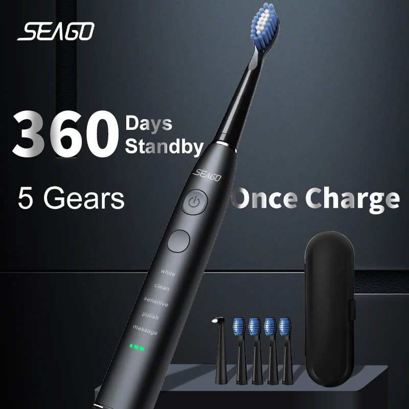 Spazzolino elettrico Seago ricaricabile tramite USB per adulti