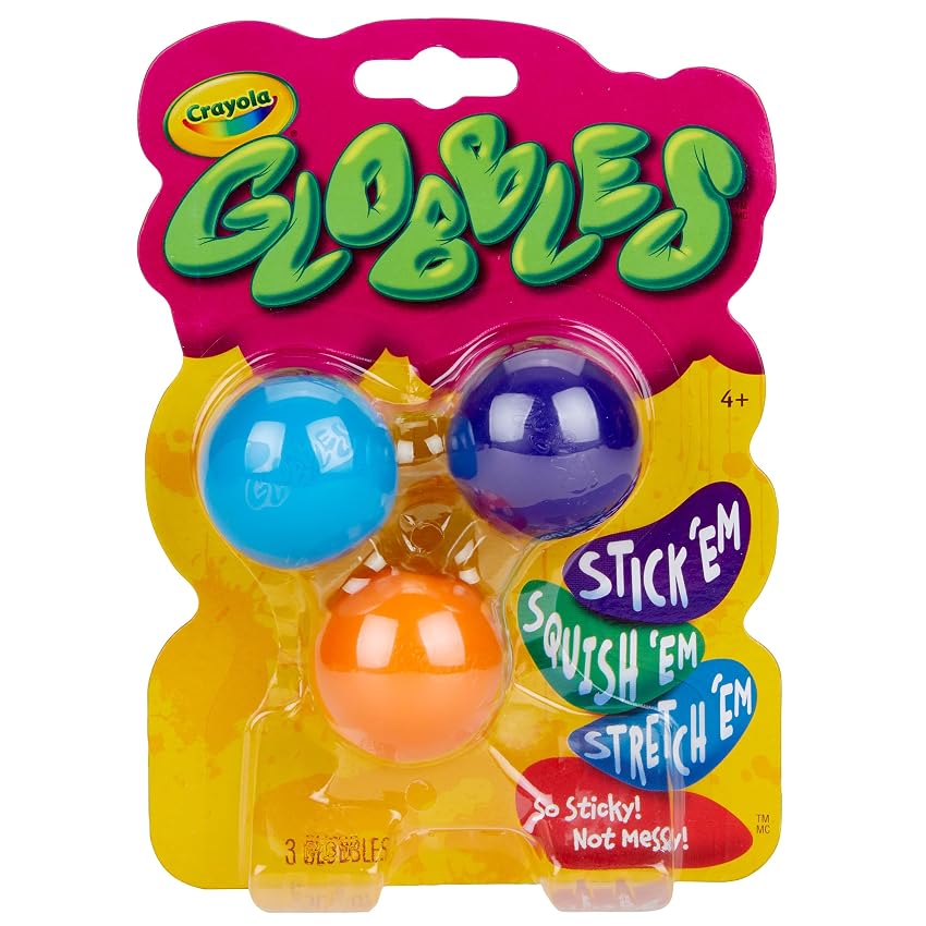 Crayola Globbles – Set 3 Palline Sensoriali Appiccicose