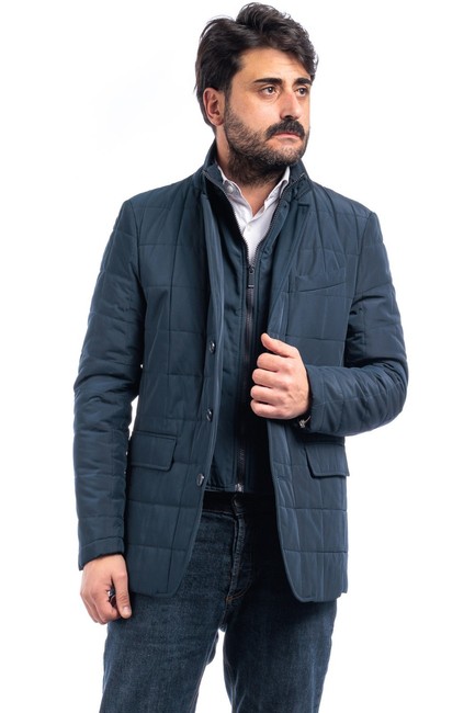 Giubbotto Uomo Invernale Giacca Imbottita Giubbino Elegante Piumino Casual VEQUE