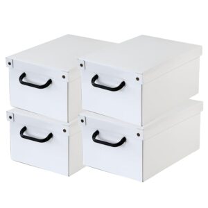 Lavatelli Set 4 Scatole in Cartone Bianco Piccola 25x35x17
