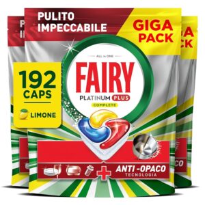 Fairy Platinum Plus Pastiglie Lavastoviglie Tutto in Uno