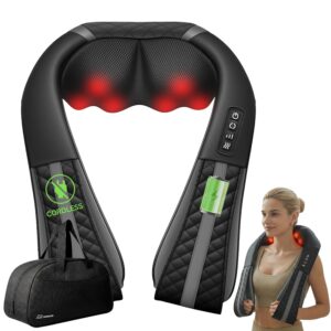 Snailax Shiatsu - Massaggiatore cervicale senza fili con calore