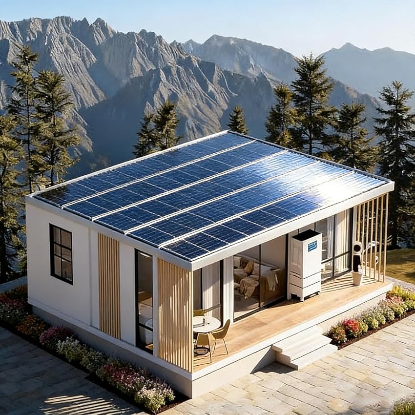 Casa pieghevole prefabbricata espandibile moderna a energia solare del