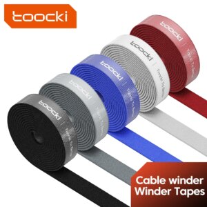 Toocki Organizer Wire Winder Ties auricolare Mouse Cord Management USB Charger Cable
