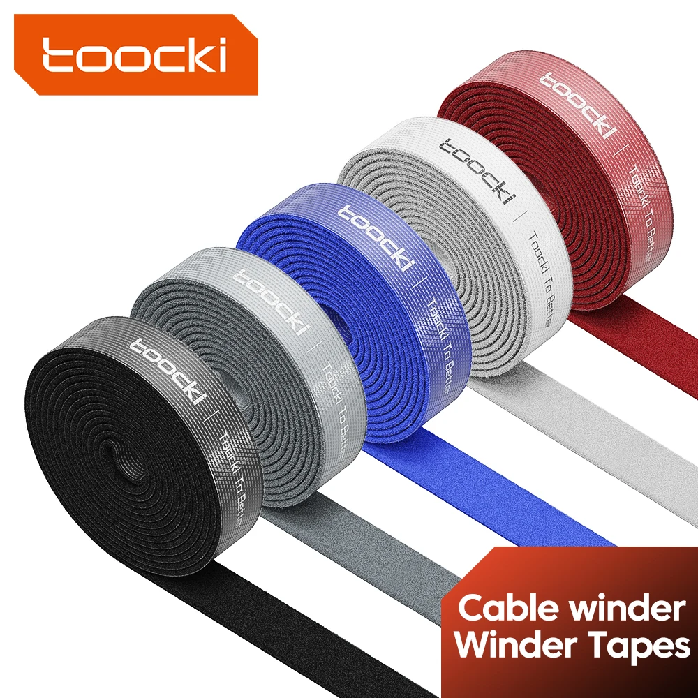 Toocki Organizer Wire Winder Ties auricolare Mouse Cord Management USB Charger Cable