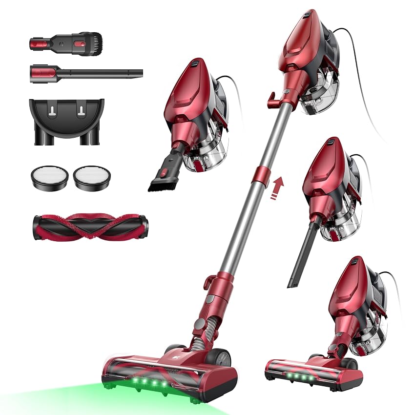 Vexilar C9 Aspirapolvere con filo 70KPa Potente per Tappeti/Pavimenti