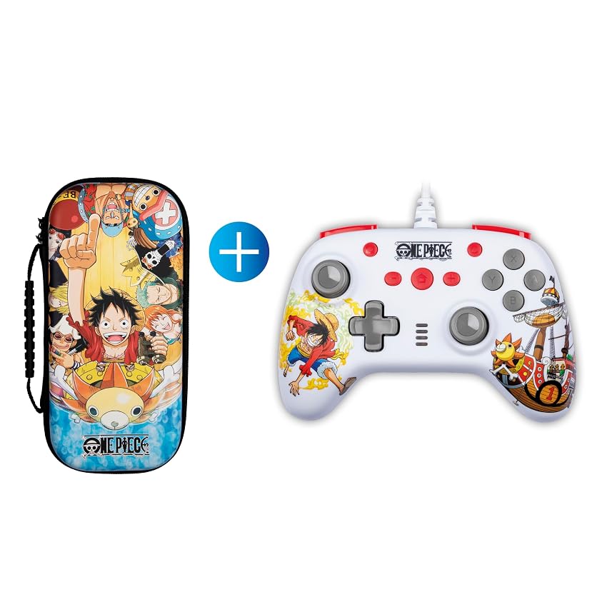 Pacchetto di accessori da gioco Konix One Piece Gamer per Nintendo Switch e Switch OLED