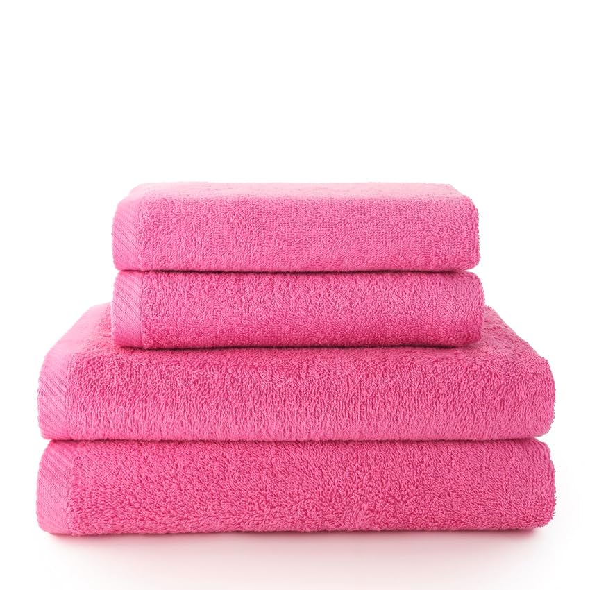 Top Towel - Combinazione - 2 Asciugamani da Lavabo o Mani + 2 Asciugamani da Doccia