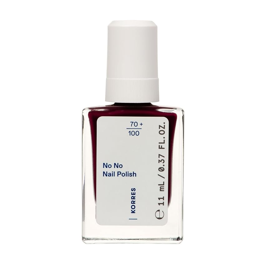 KORRES No No Nail Polish 59 Burgundy Red – smalto vegano 10-free con effetto gel