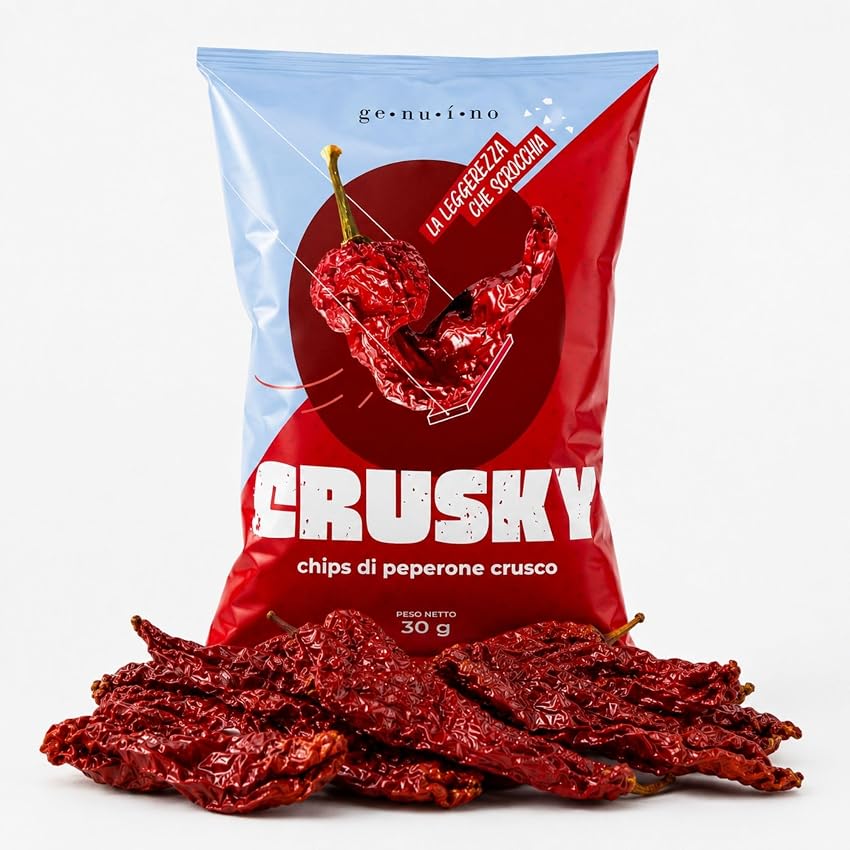 Genuino - Peperoni Cruschi Lucani Secchi 30g – Peperone Crusco Pronto da Mangiare