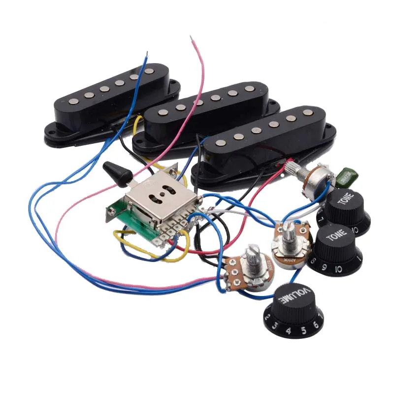 Cablaggio pickup per chitarra elettrica Interruttore a 5 vie precablato Pickup multi
