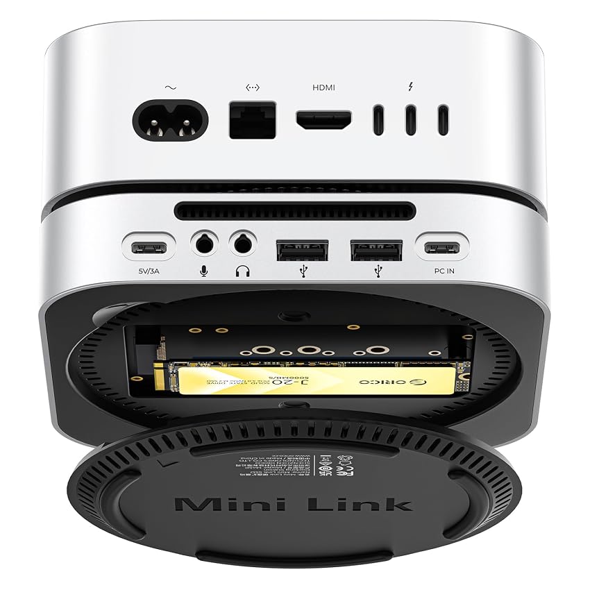 ORICO MiniMate Pro+ Hub Supporto 40Gbps per Mac mini M4/M4 Pro 2025: SSD NVMe 512GB