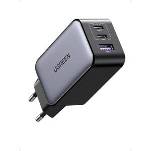 UGREEN Nexode 65W Caricatore USB C Ricarica Rapida Alimentatore (Nero)