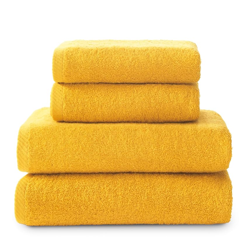 Top Towel - Combinazione - 2 Asciugamani da Lavabo o Mani + 2 Asciugamani da Doccia