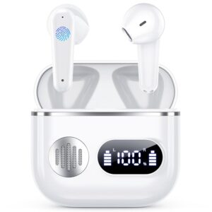 Paekole Cuffie Auricolari Bluetooth 6.1 - Wireless Cuffie In Ear con 6 ENC Cancellazione Rumore Mics