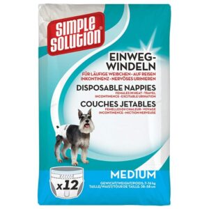 Simple Solution Pannolini Monouso Cani Femmina M - 12 pz