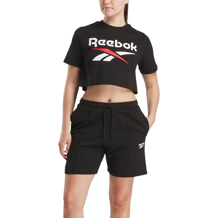 Reebok Sadie 2 Colour Logo CRW Cropped SS Tee