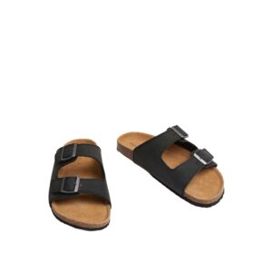 Marks & Spencer Sandali in pelle slip‑on Uomo Nero