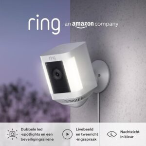 Ring videocamera Plus con faretti plug-in (Spotlight Cam Plus)