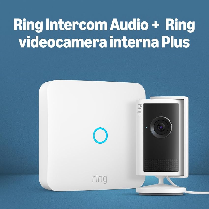 Ring Intercom Audio + Ring videocamera interna Plus
