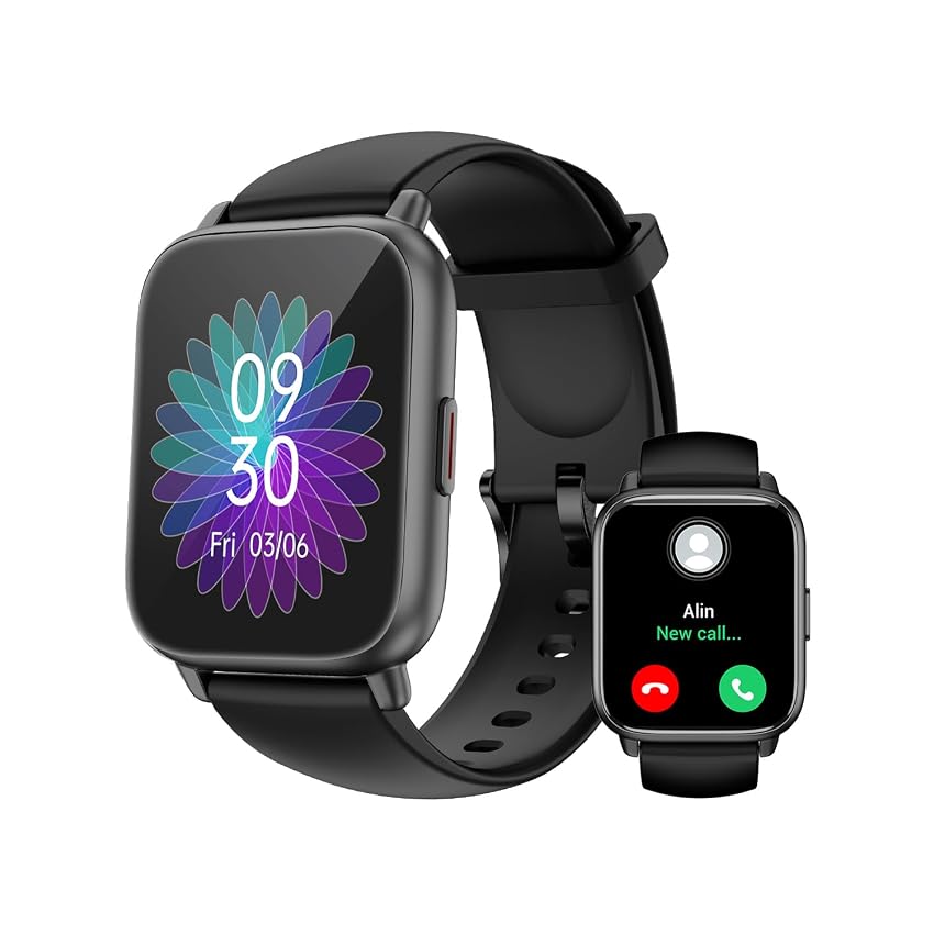 RUIMEN Smartwatch Uomo Donna Chiamate Bluetooth Orologio Contapassi Android iOS Compatibile
