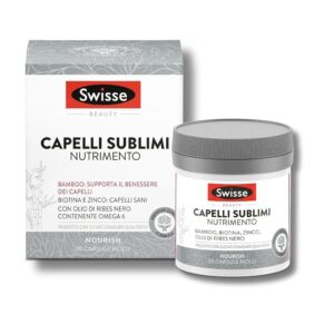 SWISSE Beauty - Integratori per Capelli Donna e Uomo con Vitamina C per Proteggere