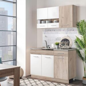 Dmora Cucina Fusufu Bianco un Cassetto 4 Ripiani