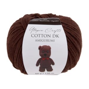 Utopia Crafts Amigurumi Cotton DK Yarn for Crochet and Knitting 50% Cotton