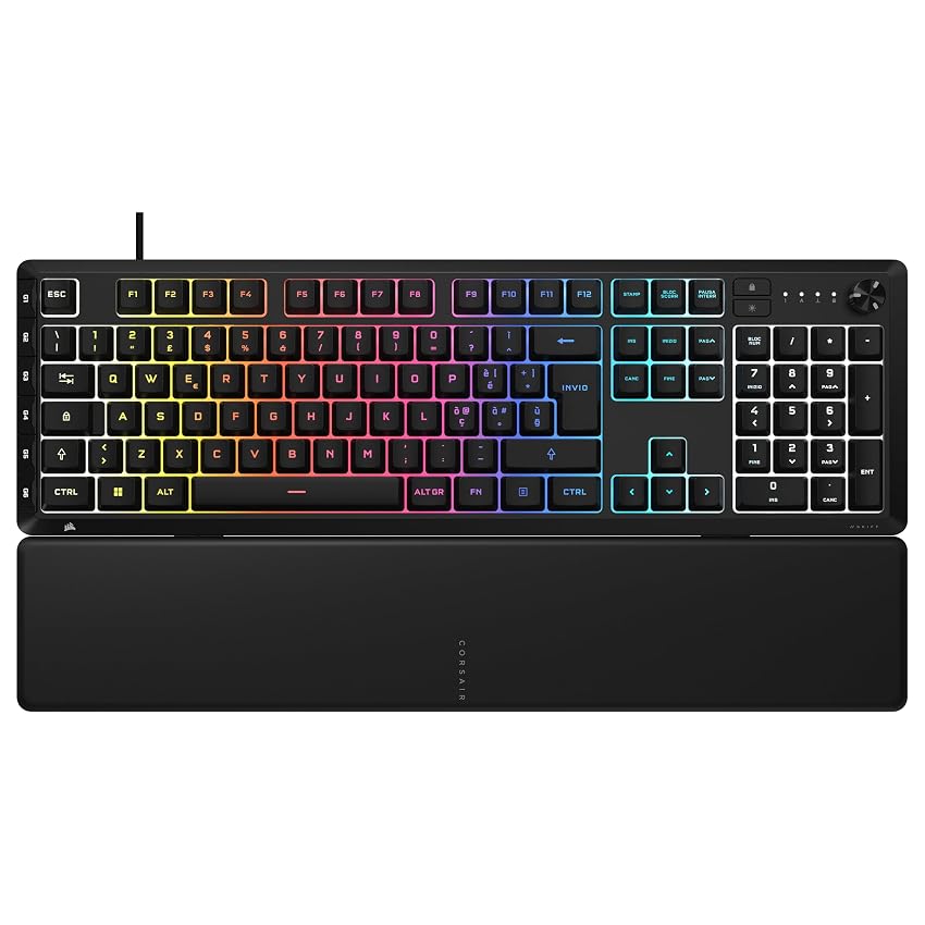 CORSAIR SKIFF 100 PLUS Tastiera da Gioco RGB Cablata Silenziosa – IT