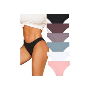ALL OF ME 6 Pack Mutande Donne Cotone Intimo Donne Scivolare Morbido Hipster Mutandine